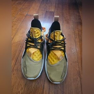 Yellow and Black Athletic Sneakers